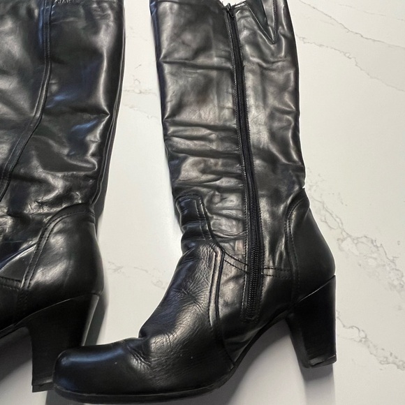CIAK black leather boots - Picture 6 of 14